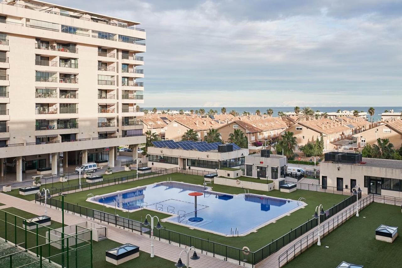 Sea View Modern Flat Apartment Alboraia Bagian luar foto